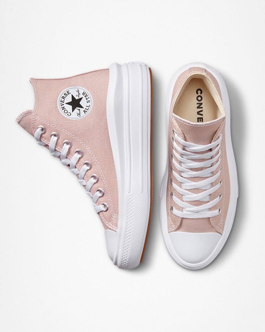 Women's Converse Chuck Taylor All Star Move Seasonal Color High Top Platform Shoes Grey / White | AU 48536M